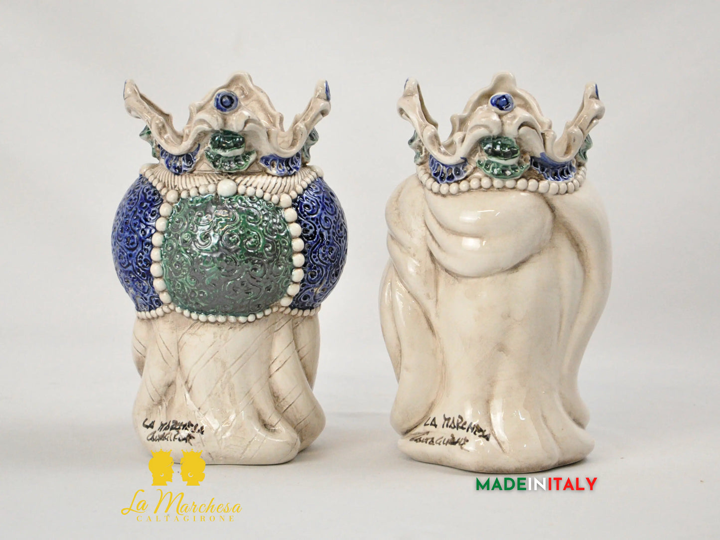 Teste di Moro Barocco Ceramica di Caltagirone - Varie Misure