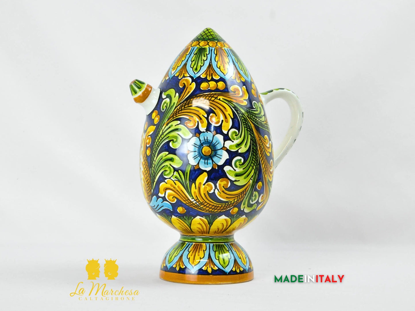 Brocca Tipica "Bummulu Malandrino" in Ceramica di Caltagirone - 500ml