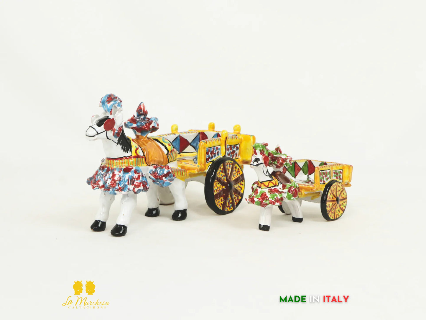 Carretto Siciliano in Ceramica di Caltagirone - Vari Modelli
