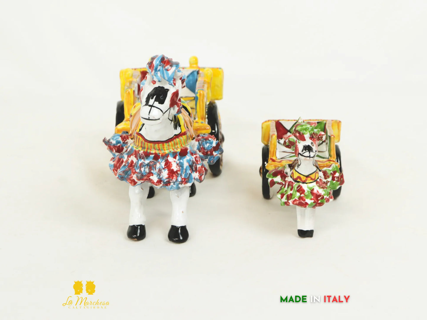 Carretto Siciliano in Ceramica di Caltagirone - Vari Modelli