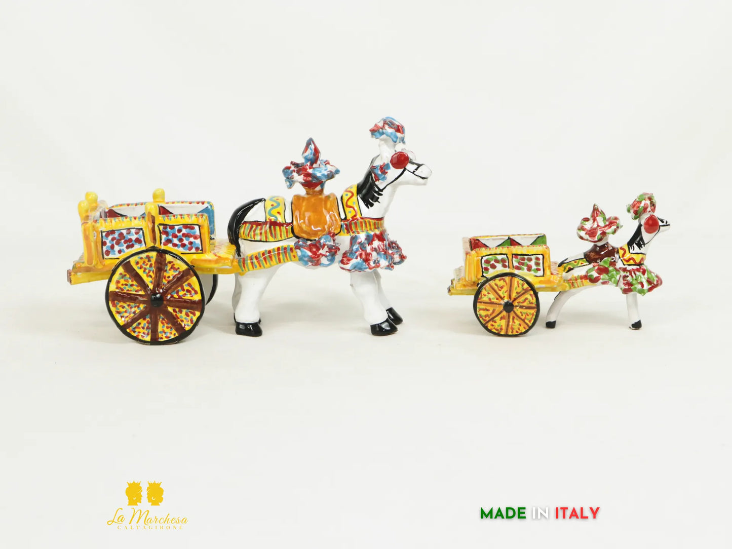 Carretto Siciliano in Ceramica di Caltagirone - Vari Modelli