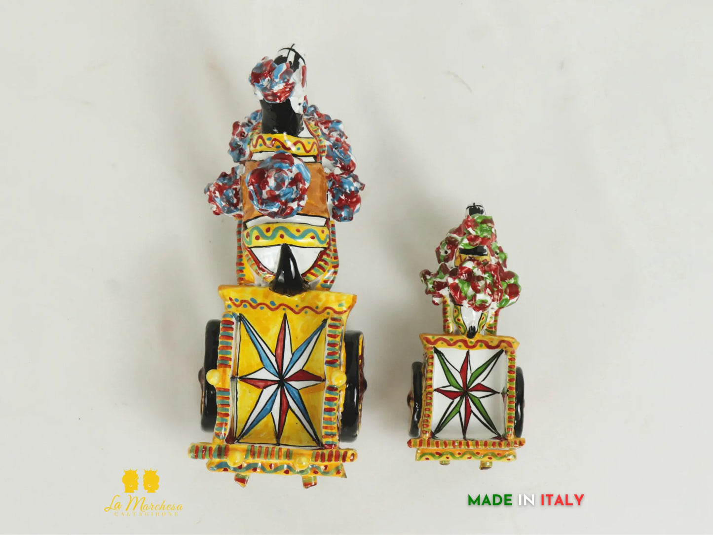 Carretto Siciliano in Ceramica di Caltagirone - Vari Modelli