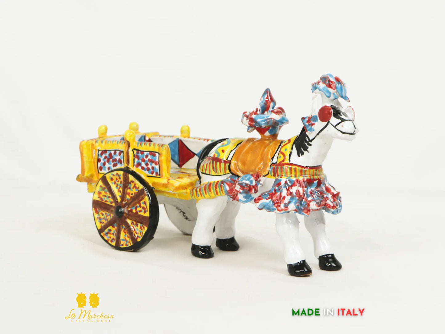 Carretto Siciliano in Ceramica di Caltagirone - grande