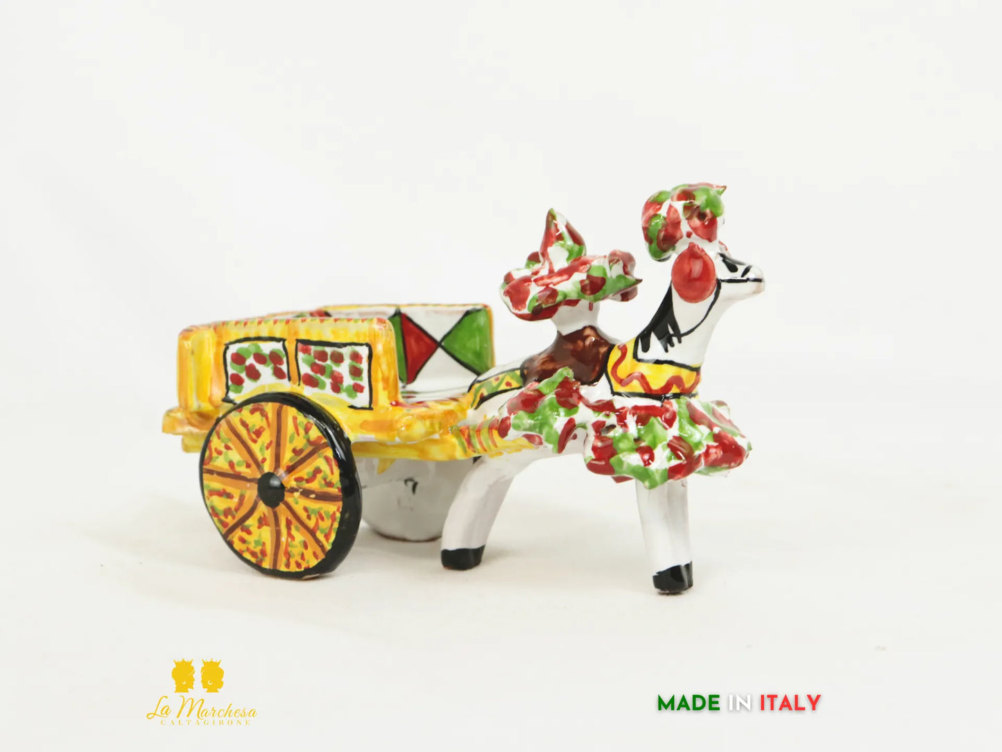 Carretto Siciliano in Ceramica di Caltagirone - Vari Modelli
