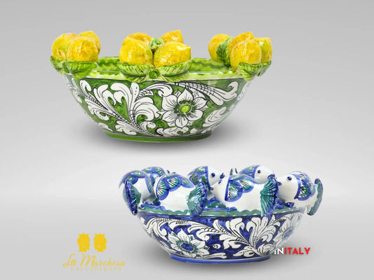 Centrotavola decorato in Ceramica di Caltagirone – Vari Modelli