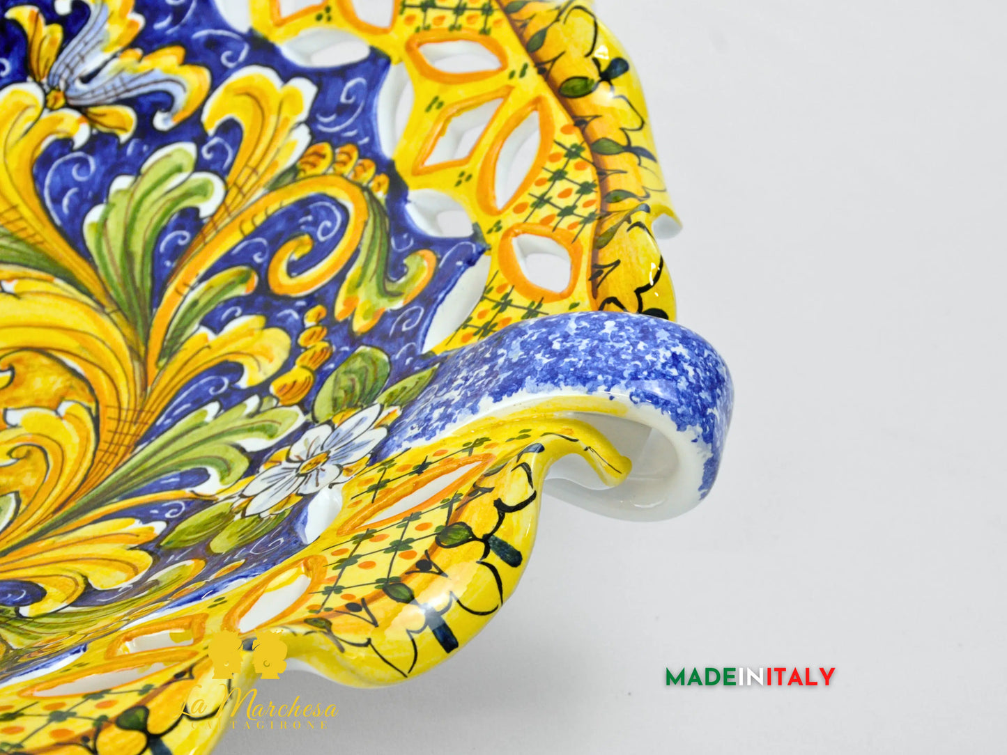 Centrotavola in Pregiata ceramica di Caltagirone 54cm