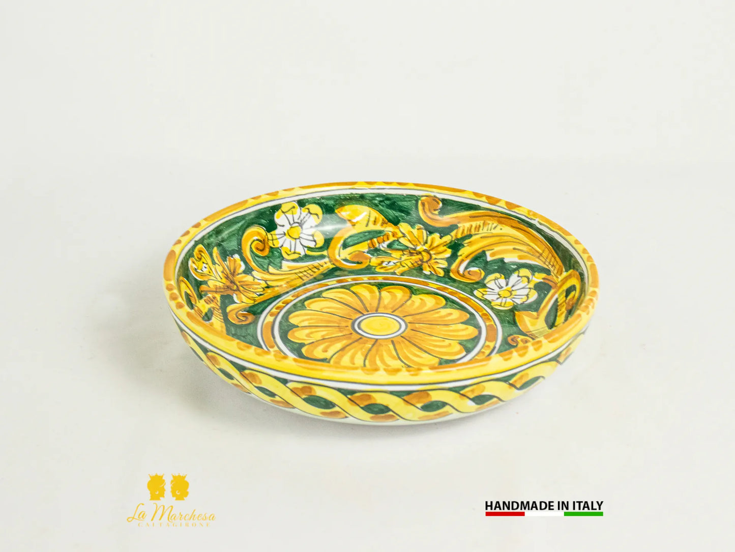 Ciotola Decorate in Ceramica di Caltagirone 21cm - Vari Decori