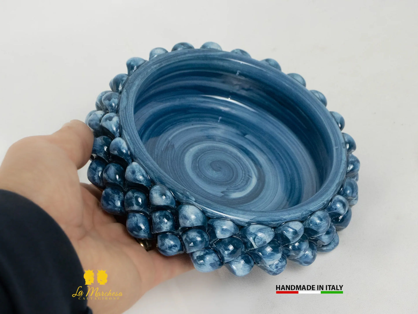Ciotola in Ceramica di Caltagirone Pigna 13cm - vari colori