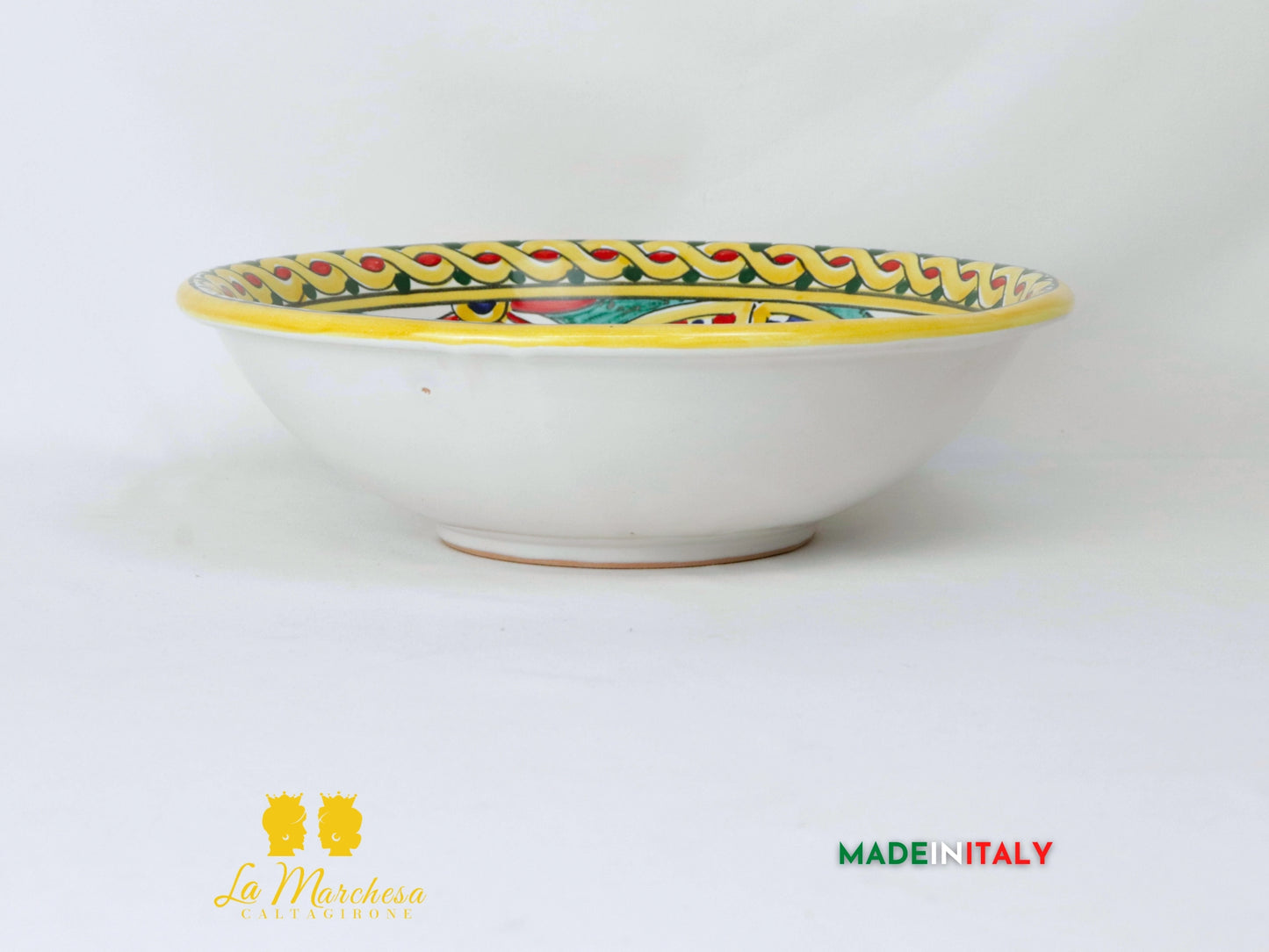 Ciotola Decoro Palermitano in Ceramica di Caltagirone 29cm - Vari Modelli