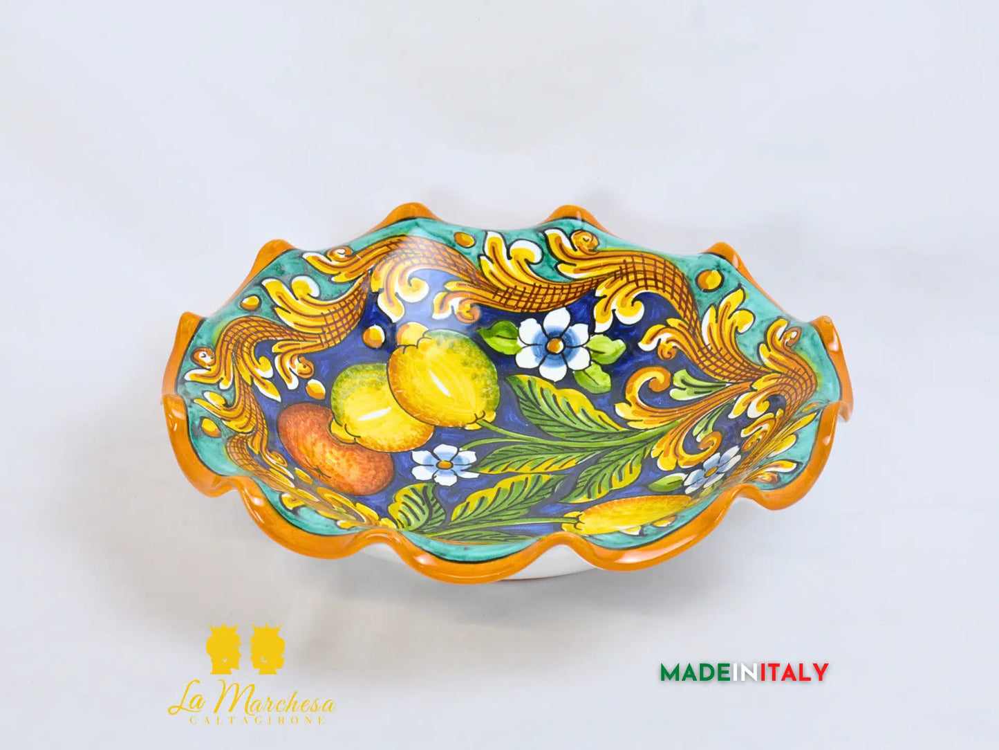 Ciotola Decorata in Ceramica di Caltagirone - Vari Modelli