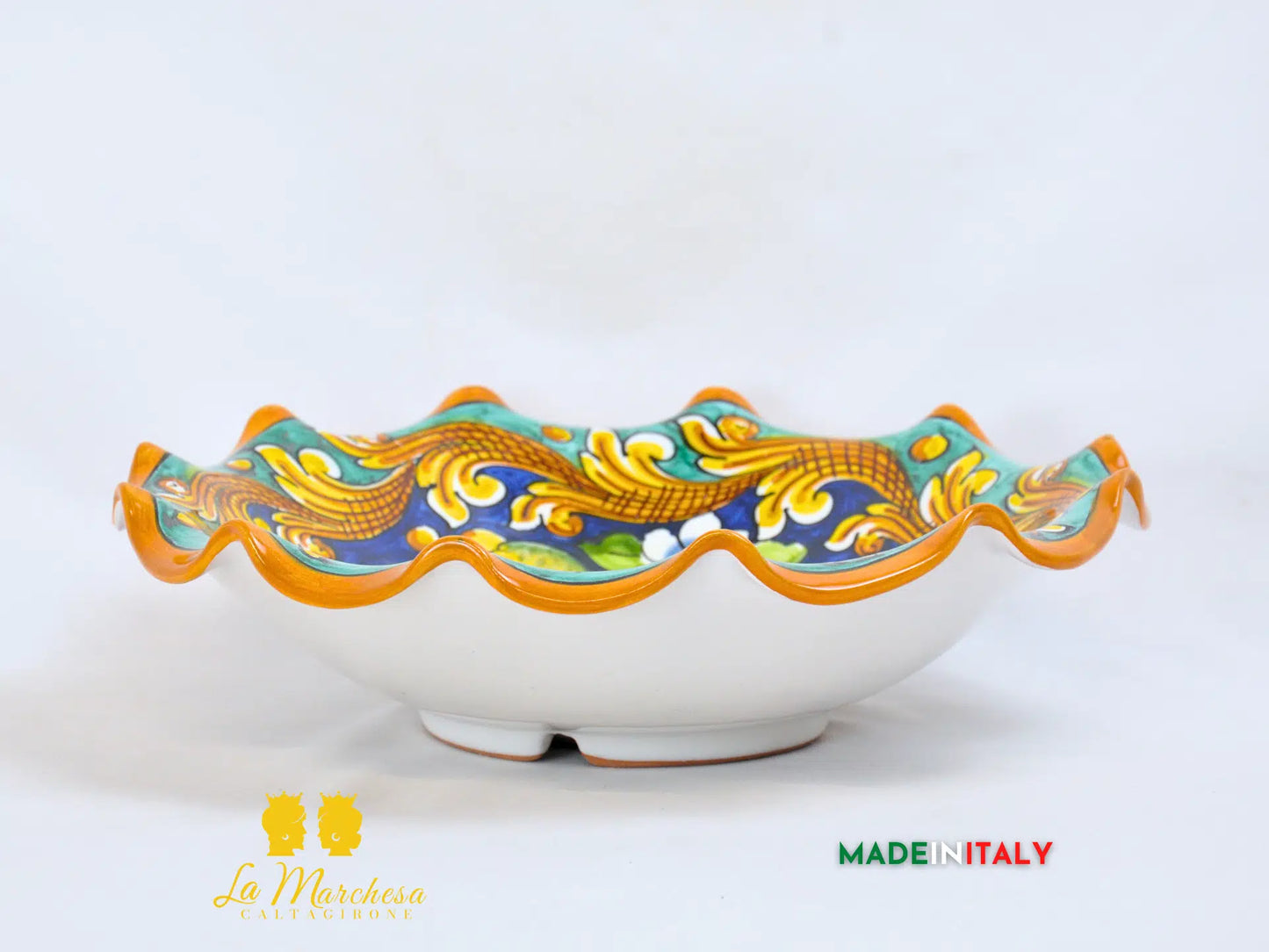 Ciotola Decorata in Ceramica di Caltagirone - Vari Modelli