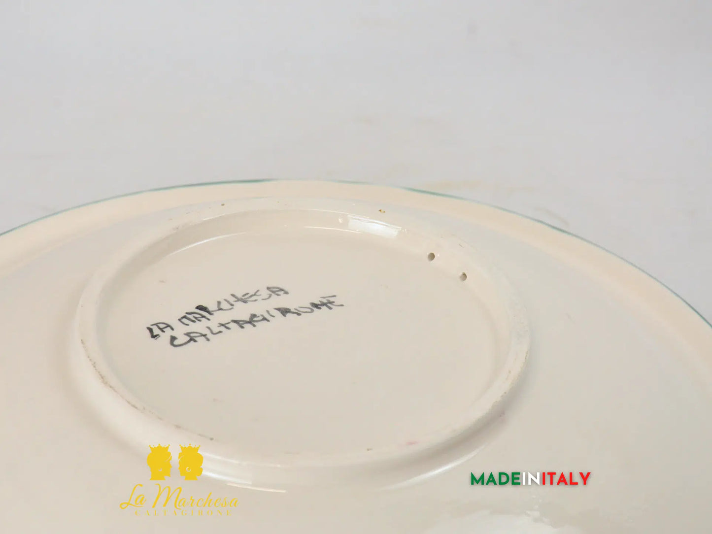 Piatto Centrotavola Pigna in Ceramica di Caltagirone 33cm