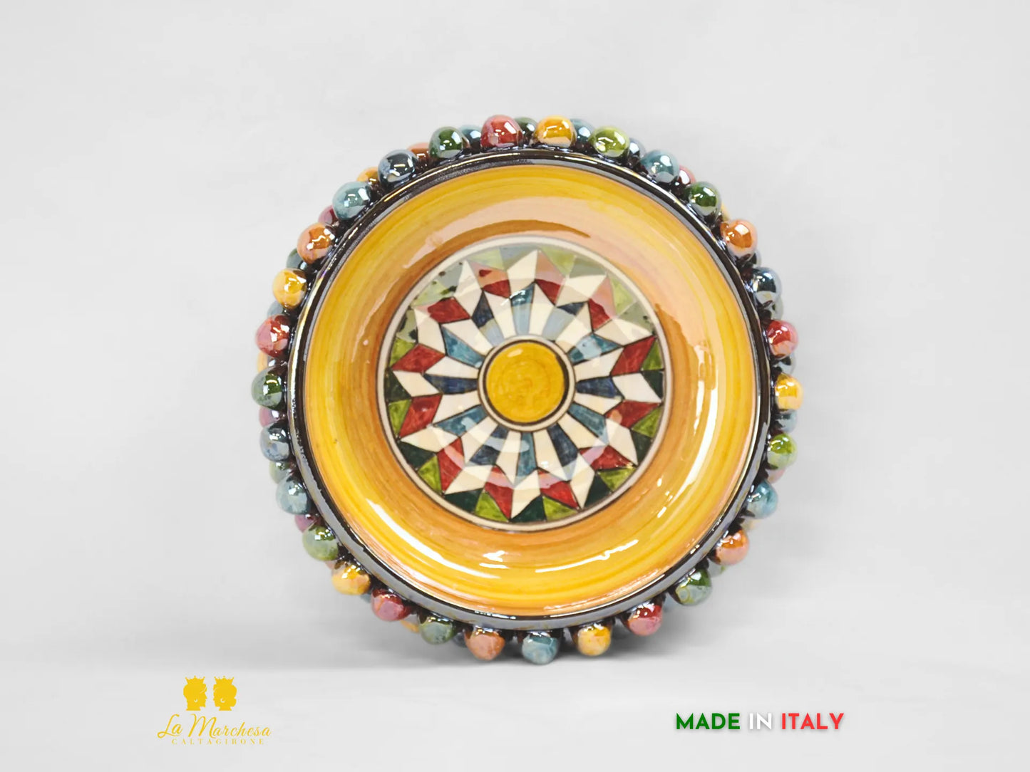 foto dall'alto ciotola in ceramica
