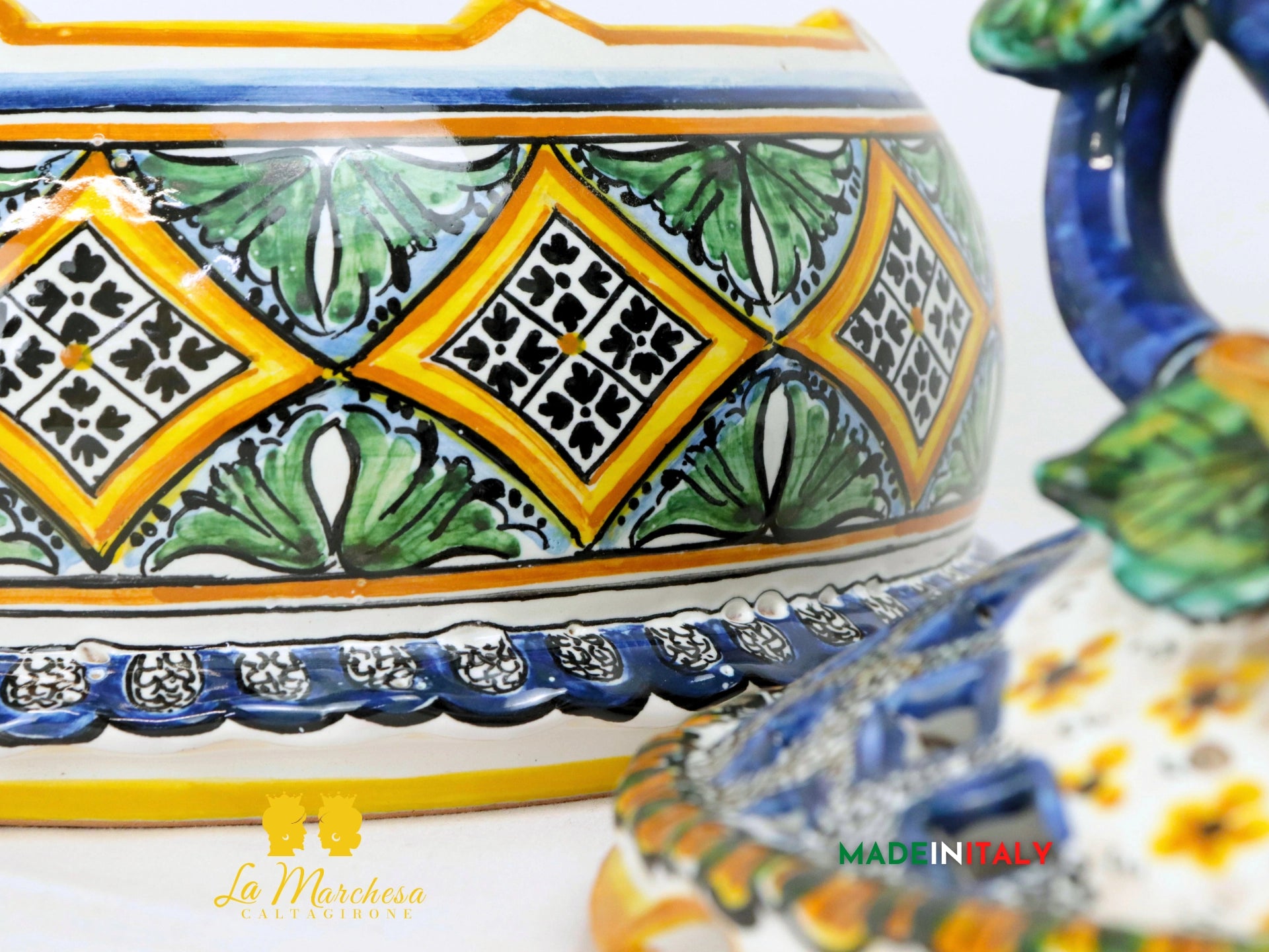 Dama Bambola contenitore porta gioie in ceramica di Caltagirone (5)