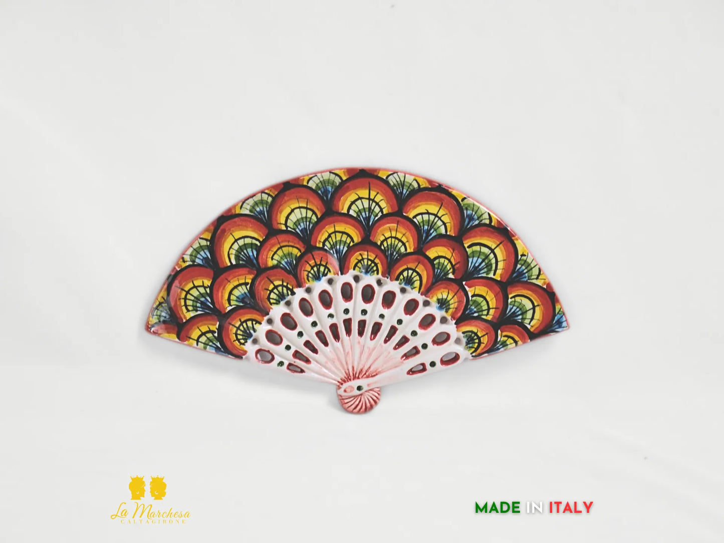 Decorazione da parete Ventaglio in Ceramica di Caltagirone - Vari decori