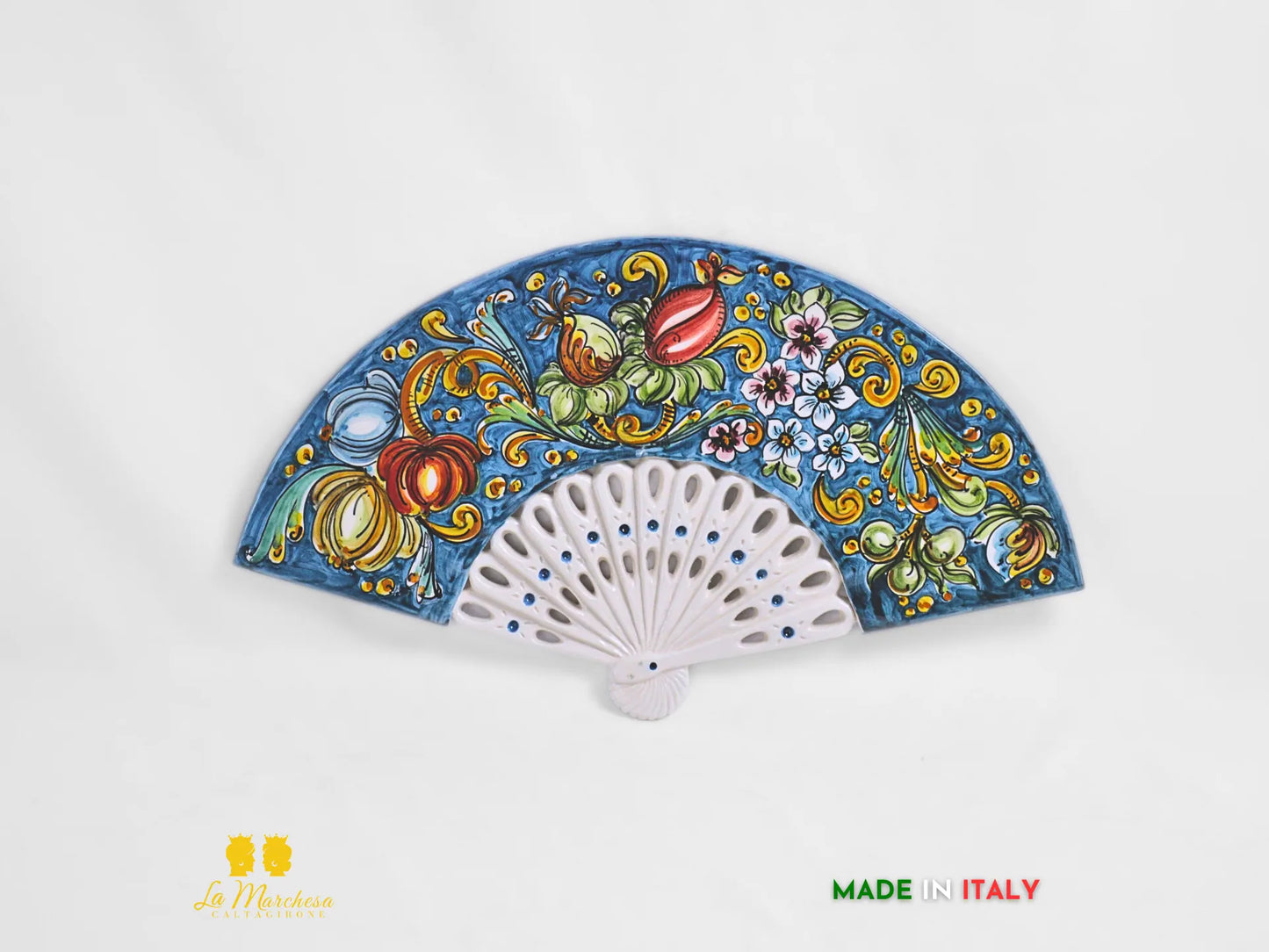 Decorazione da parete Ventaglio in Ceramica di Caltagirone - Vari decori