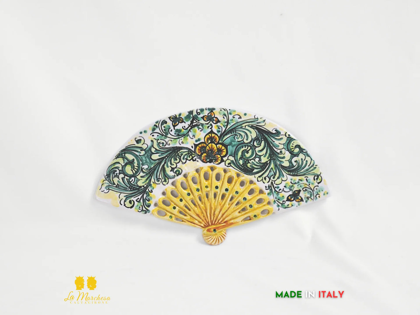 Decorazione da parete Ventaglio in Ceramica di Caltagirone - Vari decori