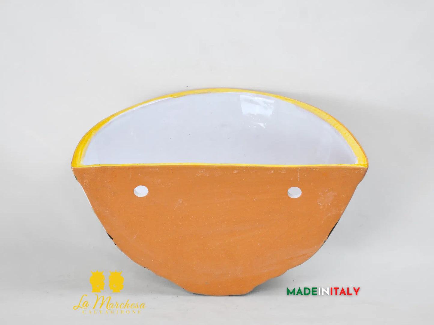 “GERLA” Portavaso da parete in Ceramica di Caltagirone Limoni - Varie Misure