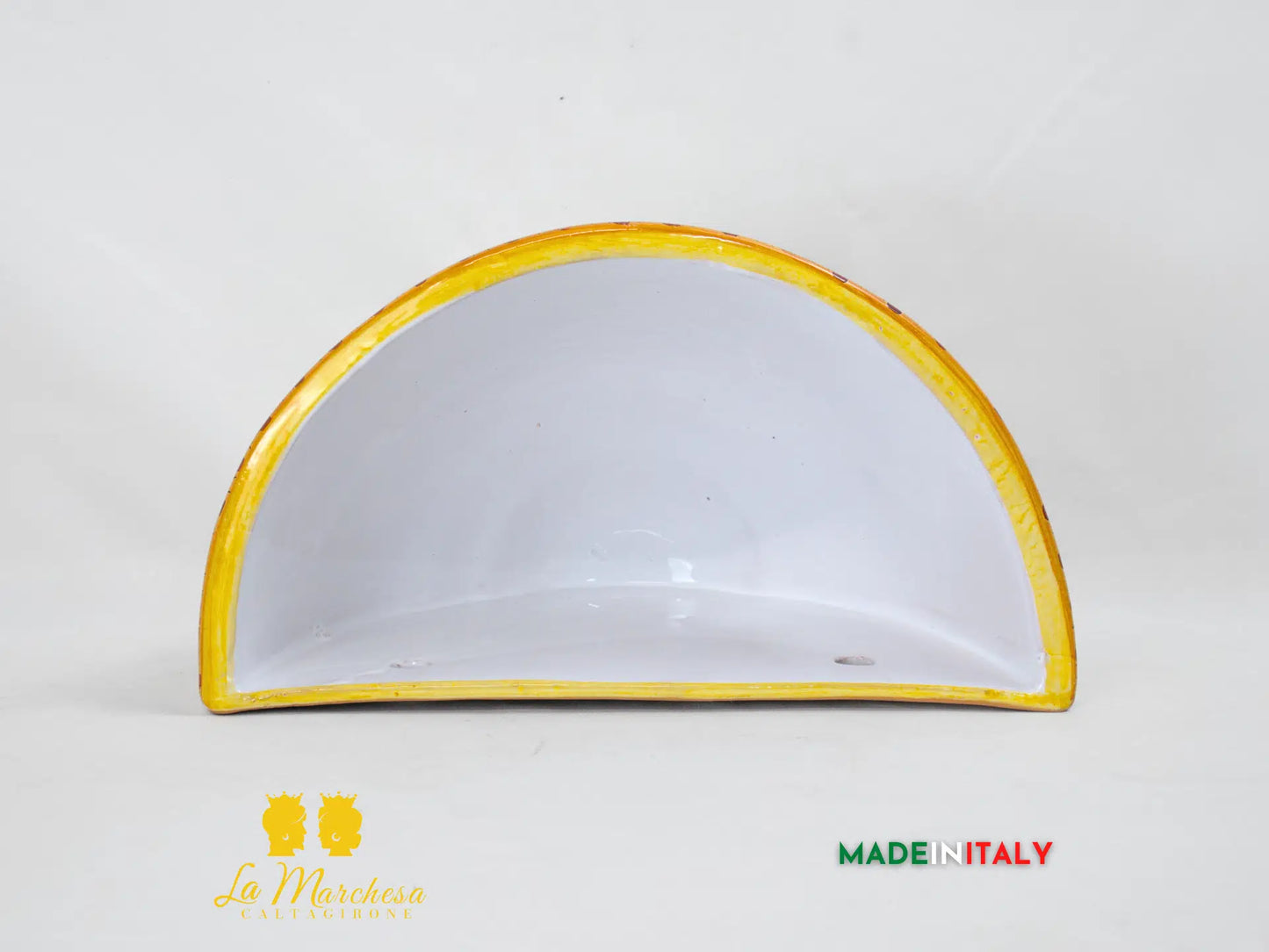 “GERLA” Portavaso da parete in Ceramica di Caltagirone Limoni - Varie Misure