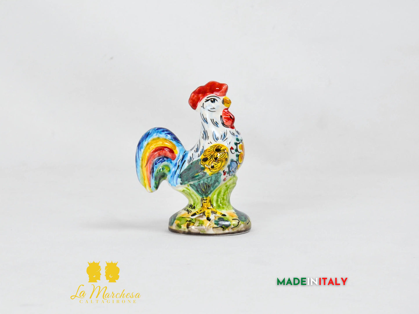 Gallo in Ceramica di Caltagirone - Varie Misure