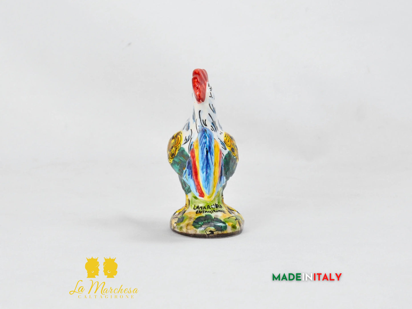 Gallo in Ceramica di Caltagirone - Varie Misure