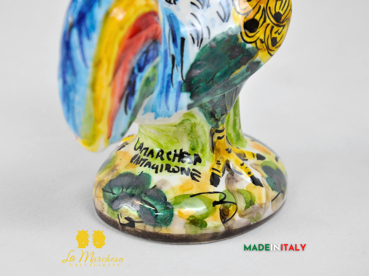 Gallo in Ceramica di Caltagirone - Varie Misure