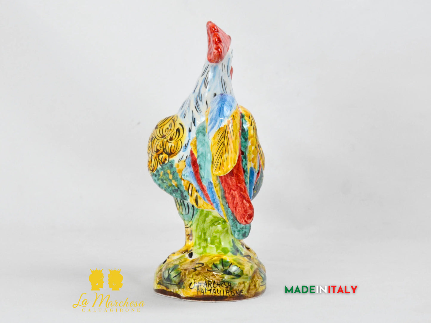 Gallo in Ceramica di Caltagirone - Varie Misure