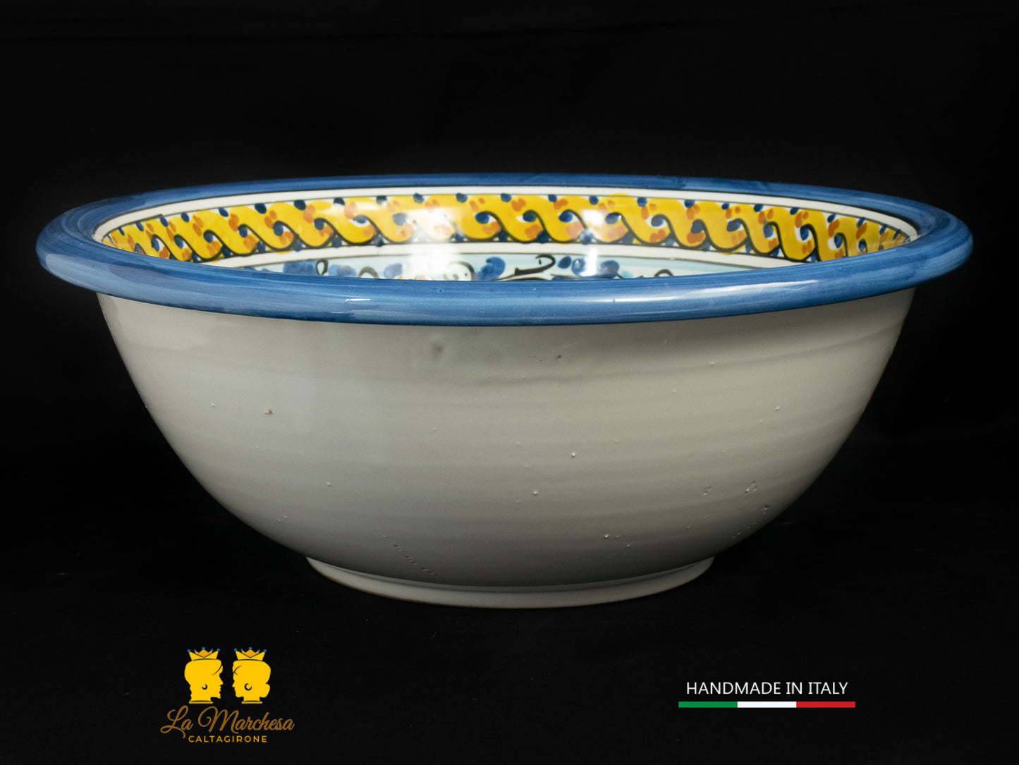 Lavandino in Ceramica di Caltagirone per esterno/interno - Vari Decori