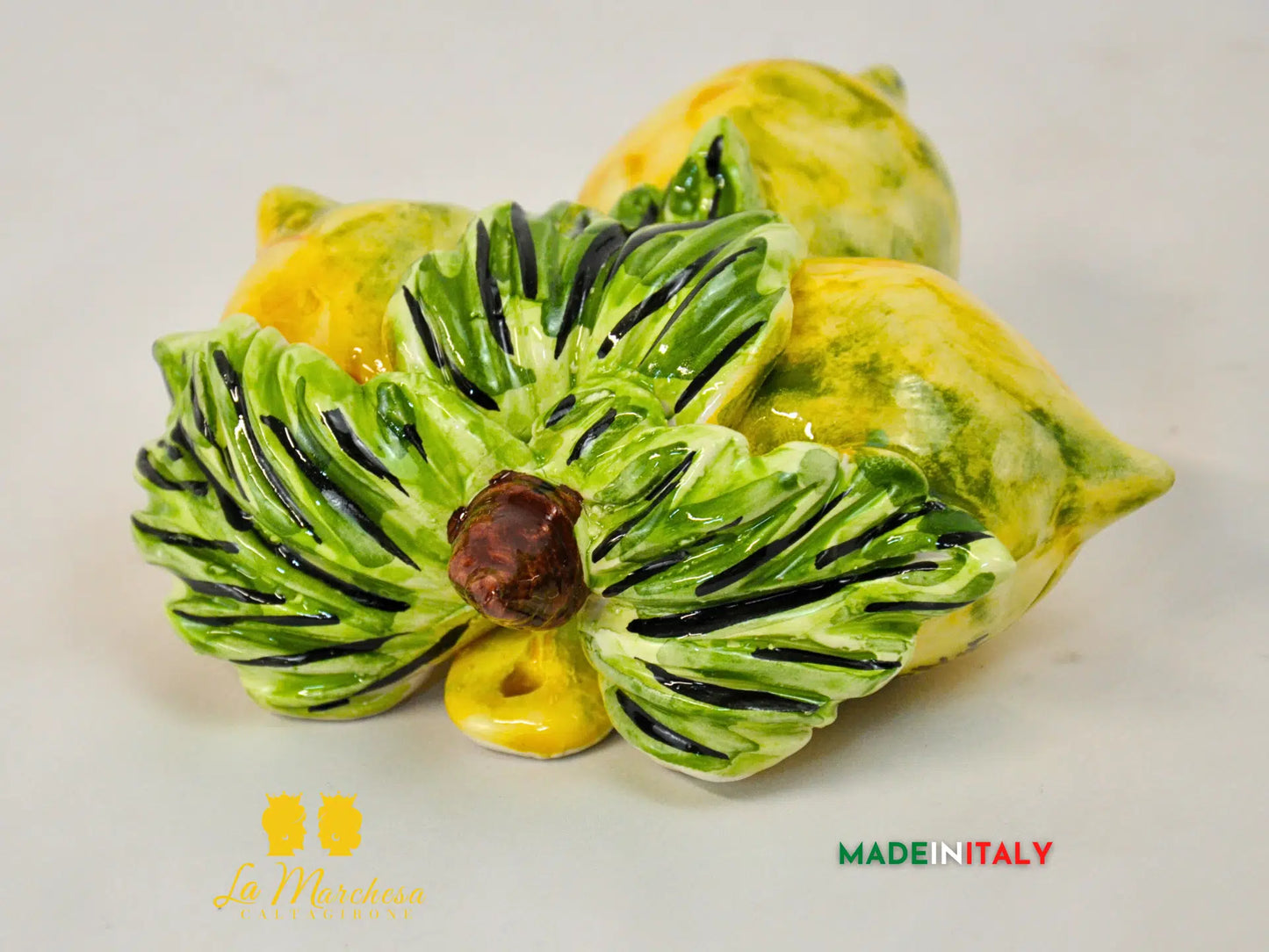 Decorazione Limoni in Ceramica di Caltagirone gialli