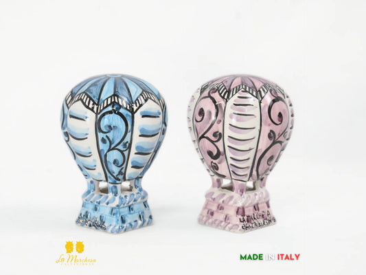 Mongolfiera in Ceramica di Caltagirone 12cm