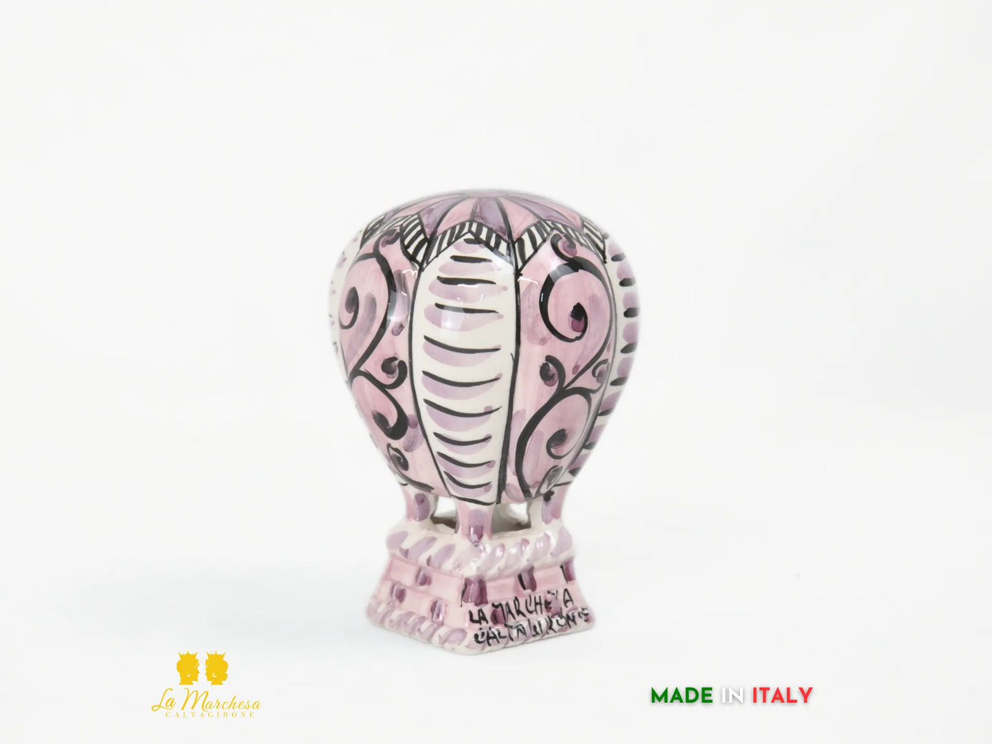 Mongolfiera in Ceramica di Caltagirone 12cm