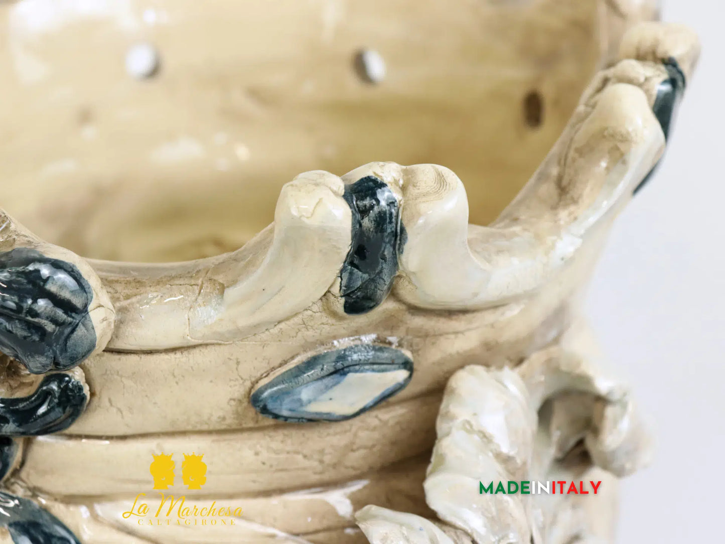 OUTLET - Teste di Moro Mezzo Busto Nere Opache in Ceramica di Caltagirone
