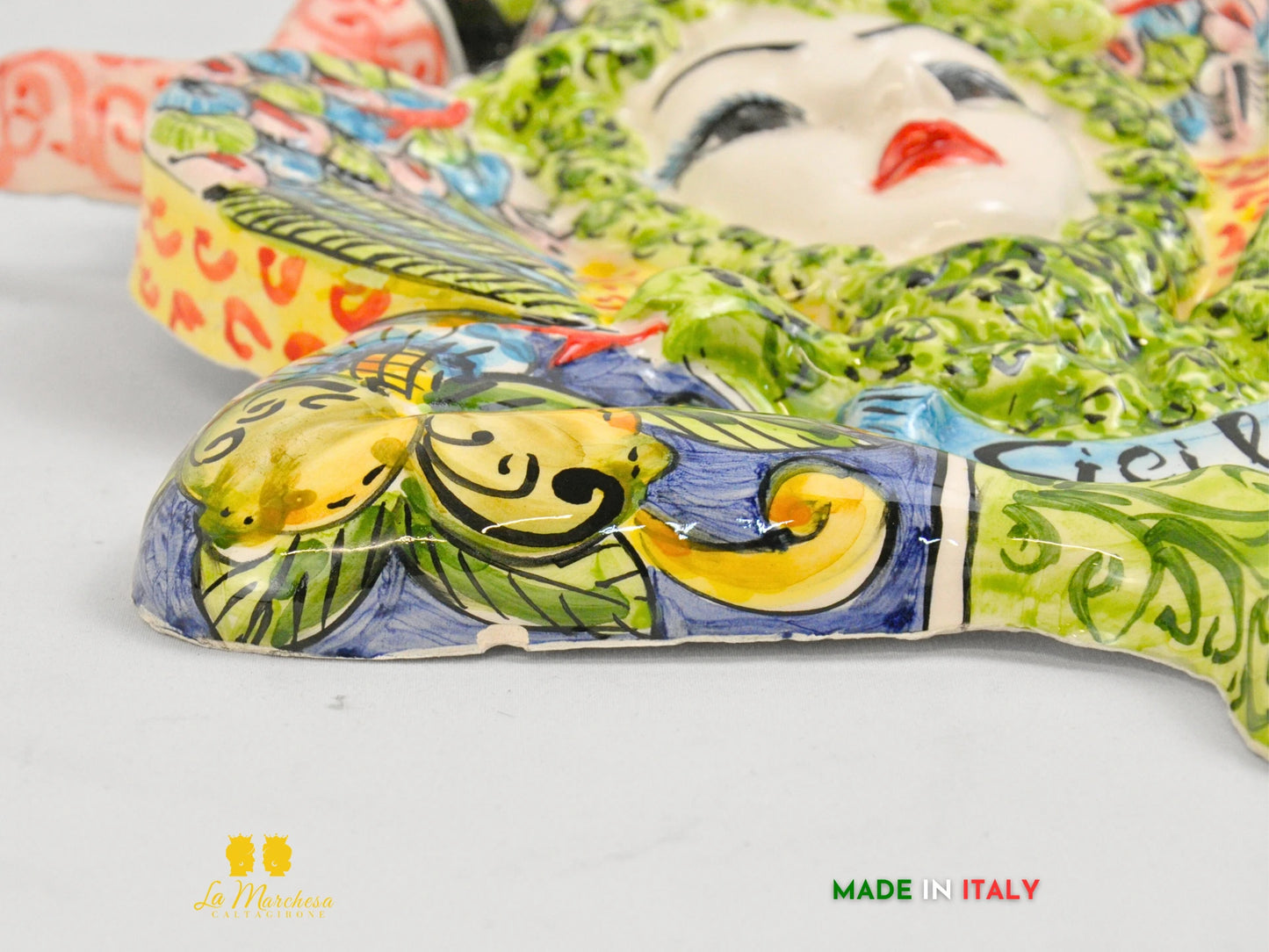 OUTLET Trinacria in Ceramica Caltagirone Carretto Siciliano 32cm