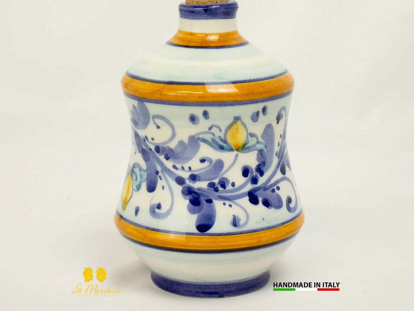 Oliera in Ceramica di Caltagirone decorata a mano - Tonda e Albarello