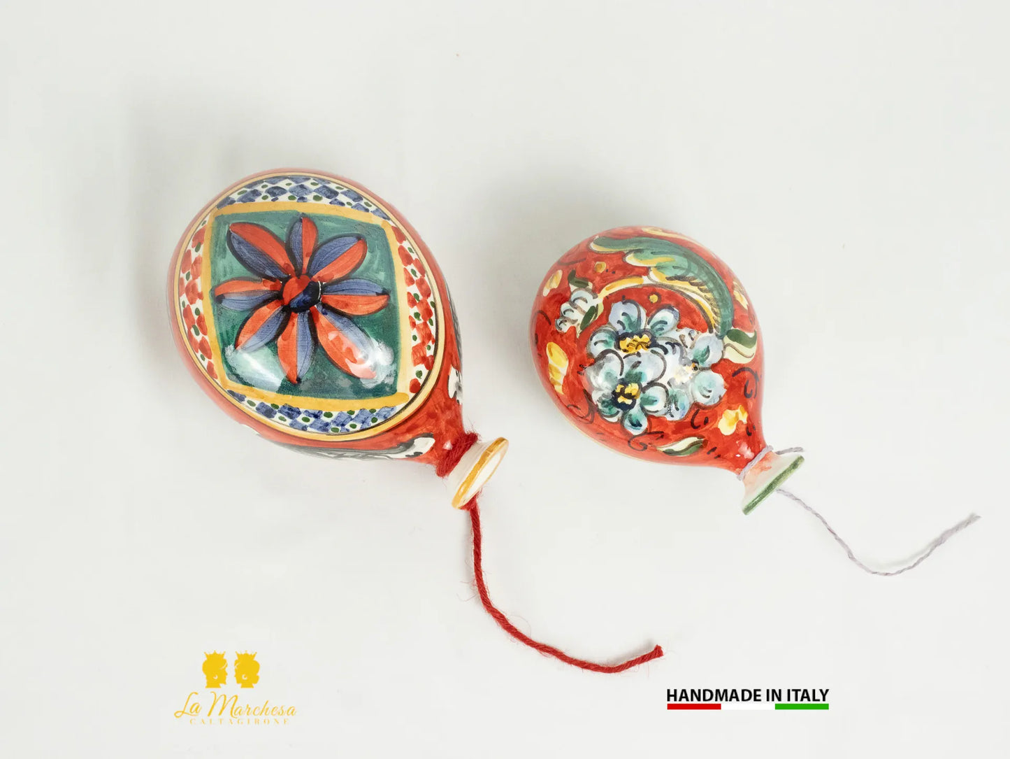 Palloncini in Ceramica di Caltagirone decorati a mano - Vari modelli
