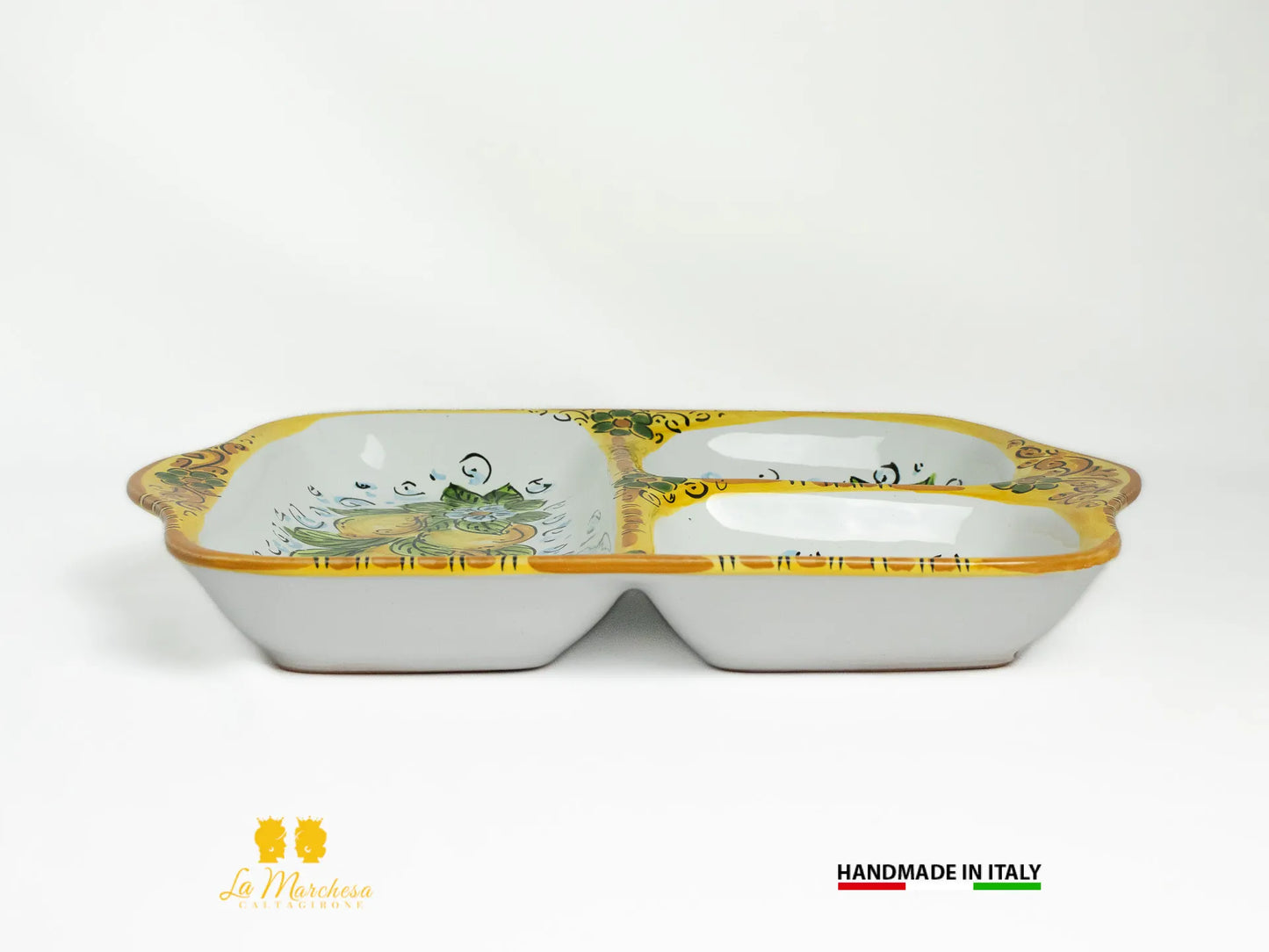 Elegante Antipastiera in Ceramica di Caltagirone - Vari Modelli