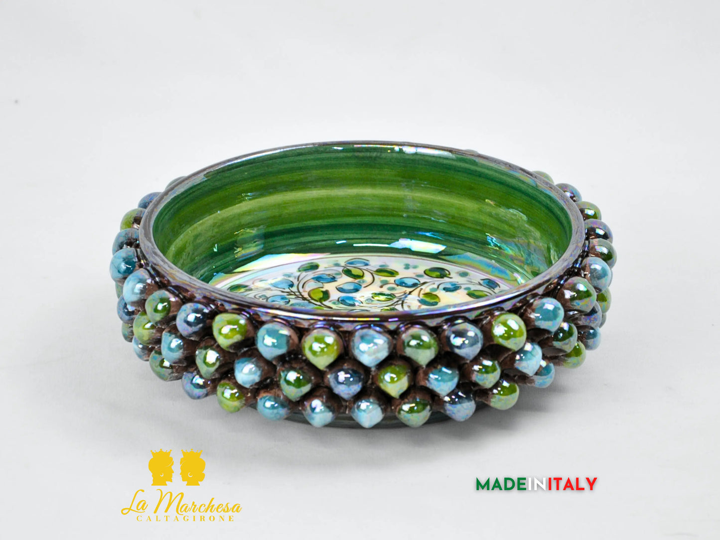 Ciotola Svuotatasche Madreperla in Ceramica di Caltagirone - Vari Modelli