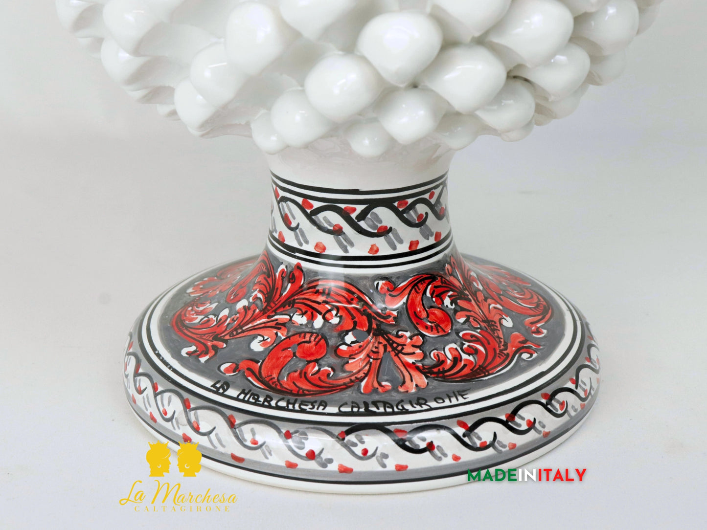 Pigna Siciliana Decorata in Ceramica di Caltagirone 41cm