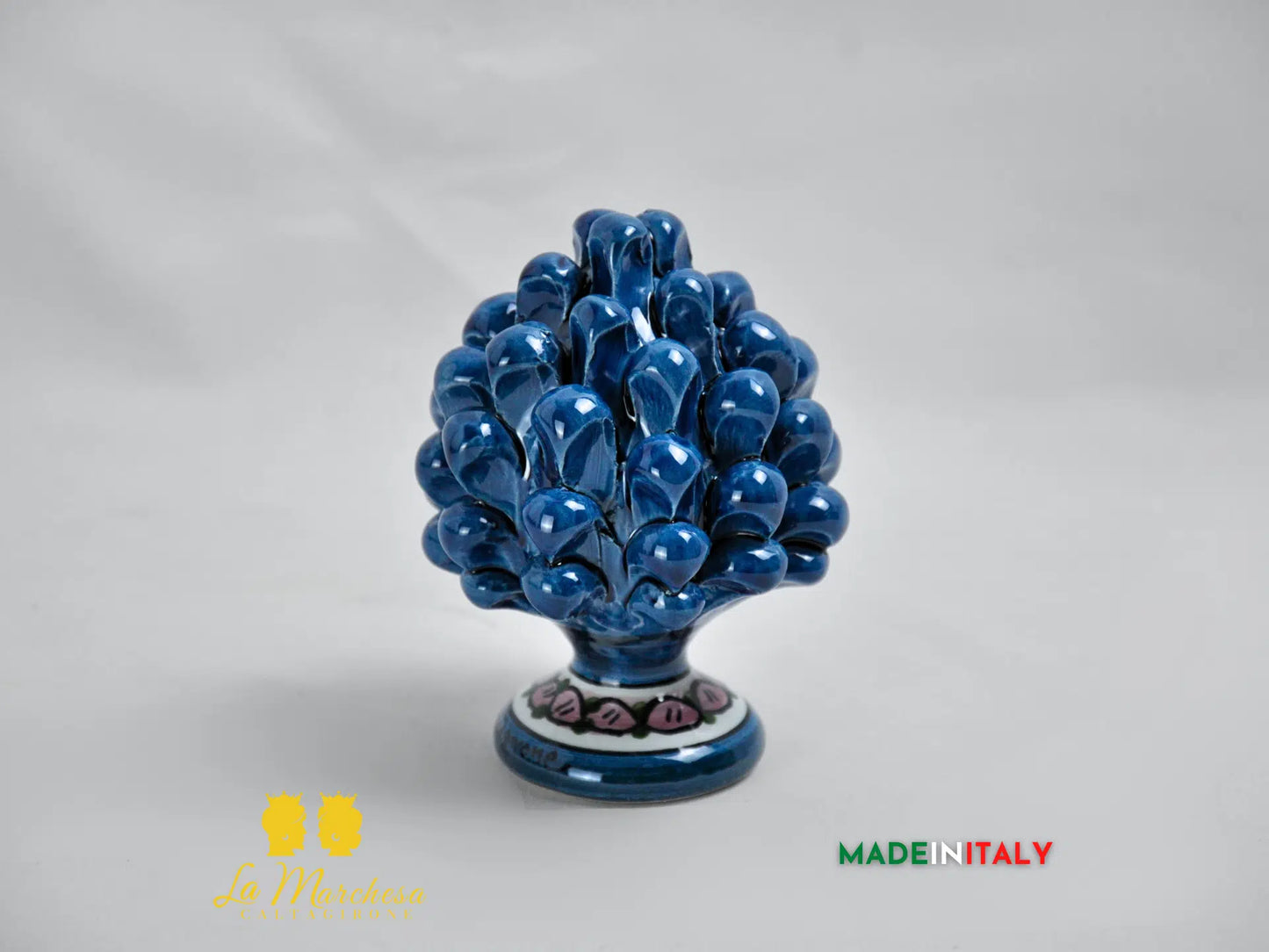 Pigna Siciliana Colorata in Ceramica di Caltagirone 11cm - Vari Colori