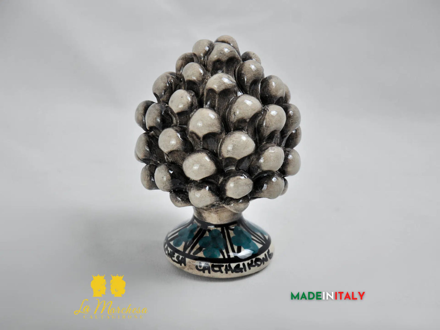 Pigna Siciliana Colorata in Ceramica di Caltagirone 11cm - Vari Colori
