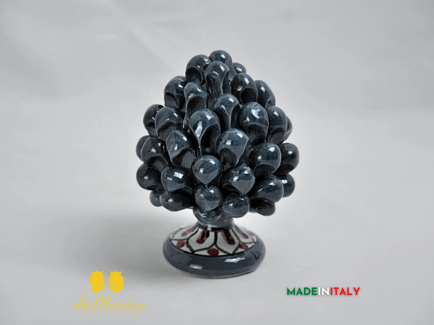 Pigna Siciliana Colorata in Ceramica di Caltagirone 11cm - Vari Colori