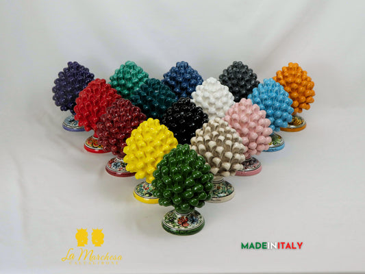 Pigna Siciliana Ceramica di Caltagirone 17cm - Vari Colori