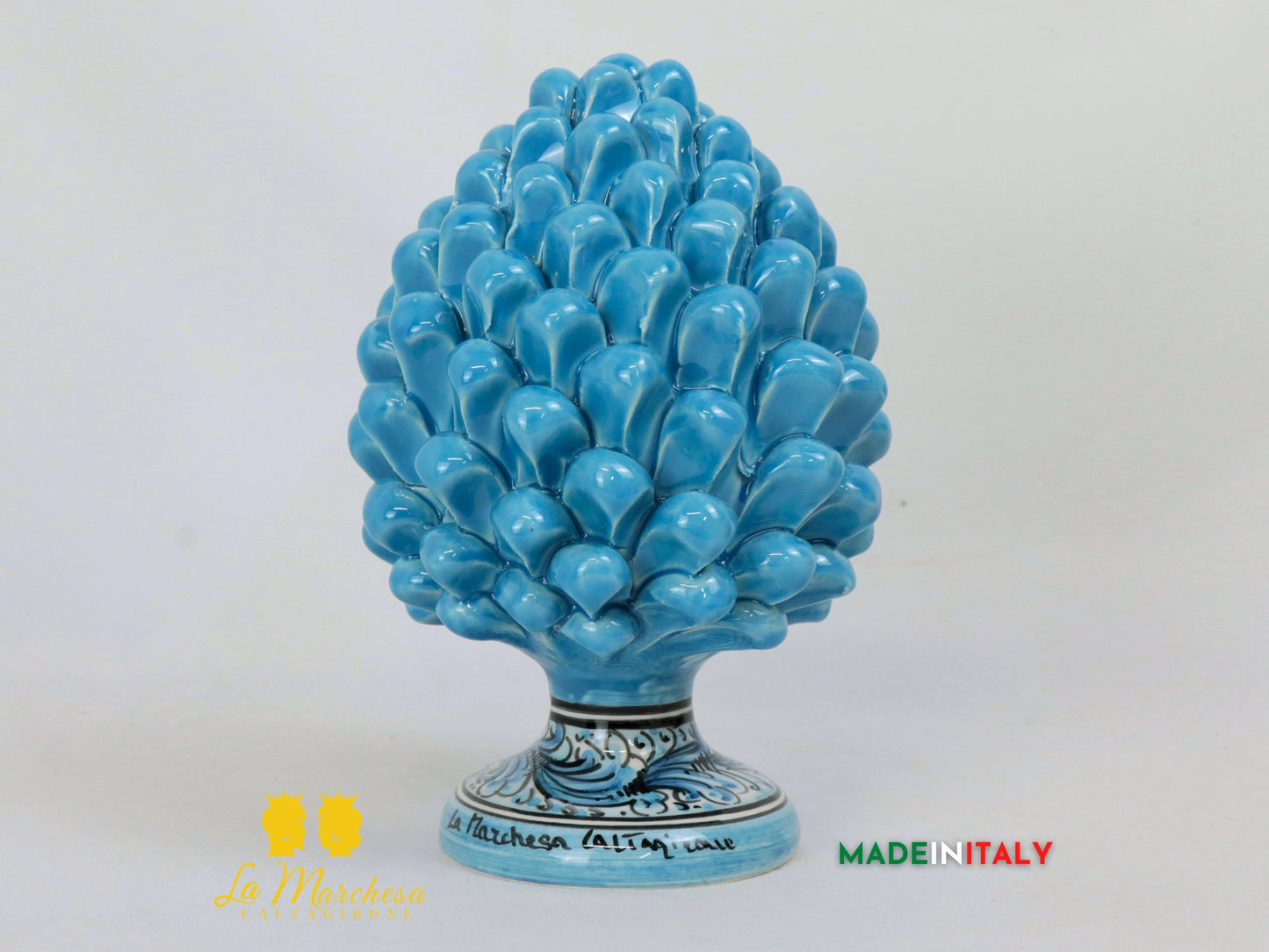 Pigna Siciliana in Ceramica di Caltagirone 21cm - Vari colori