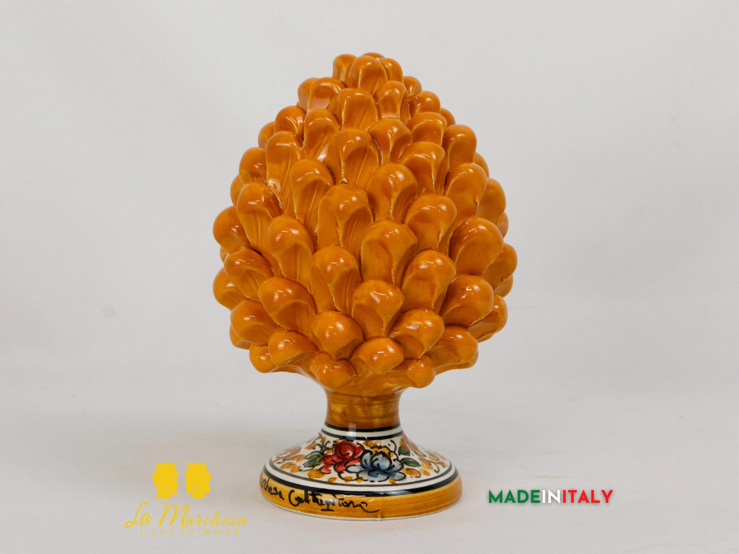 Pigna Siciliana in Ceramica di Caltagirone 21cm - Vari colori