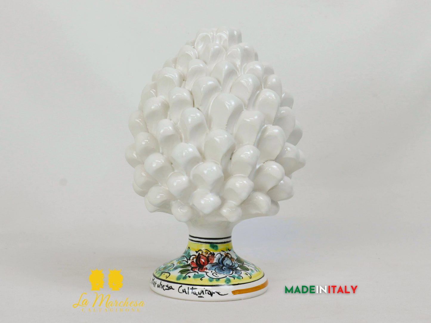 Pigna Siciliana in Ceramica di Caltagirone 21cm - Vari colori