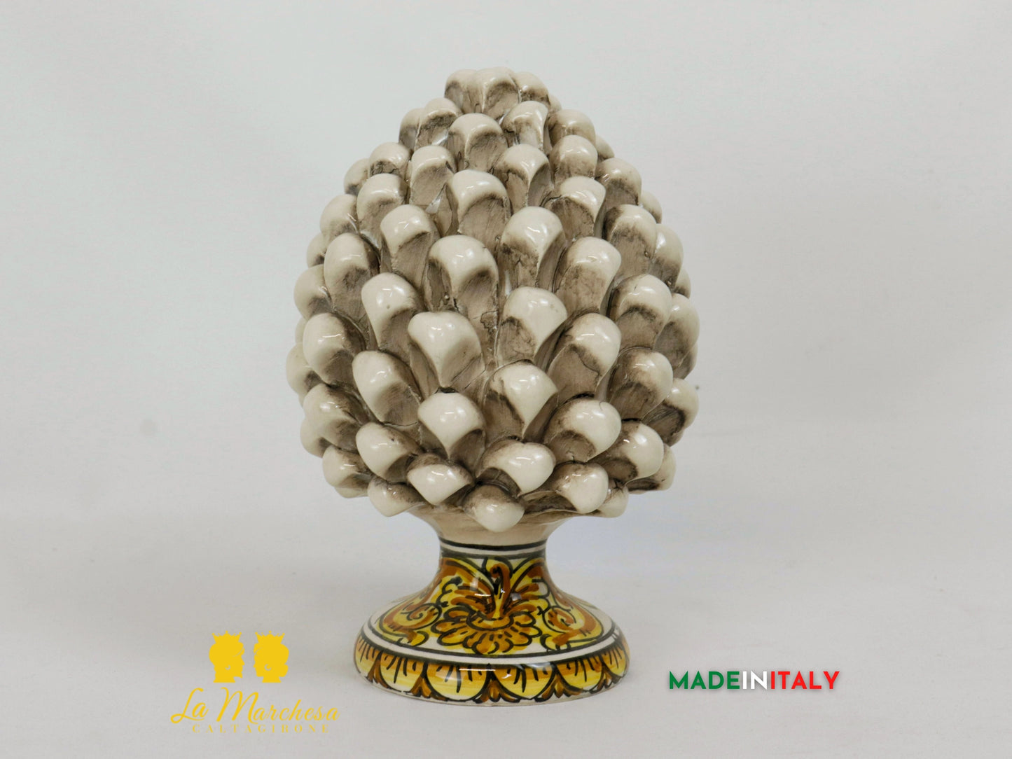 Pigna Siciliana in Ceramica di Caltagirone 21cm - Vari colori