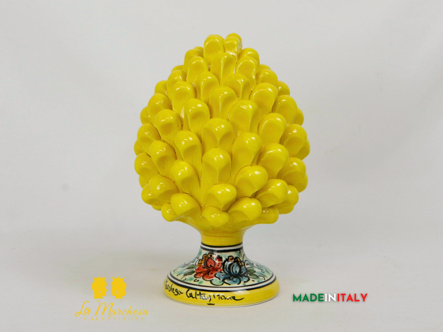 Pigna Siciliana in Ceramica di Caltagirone 21cm - Vari colori