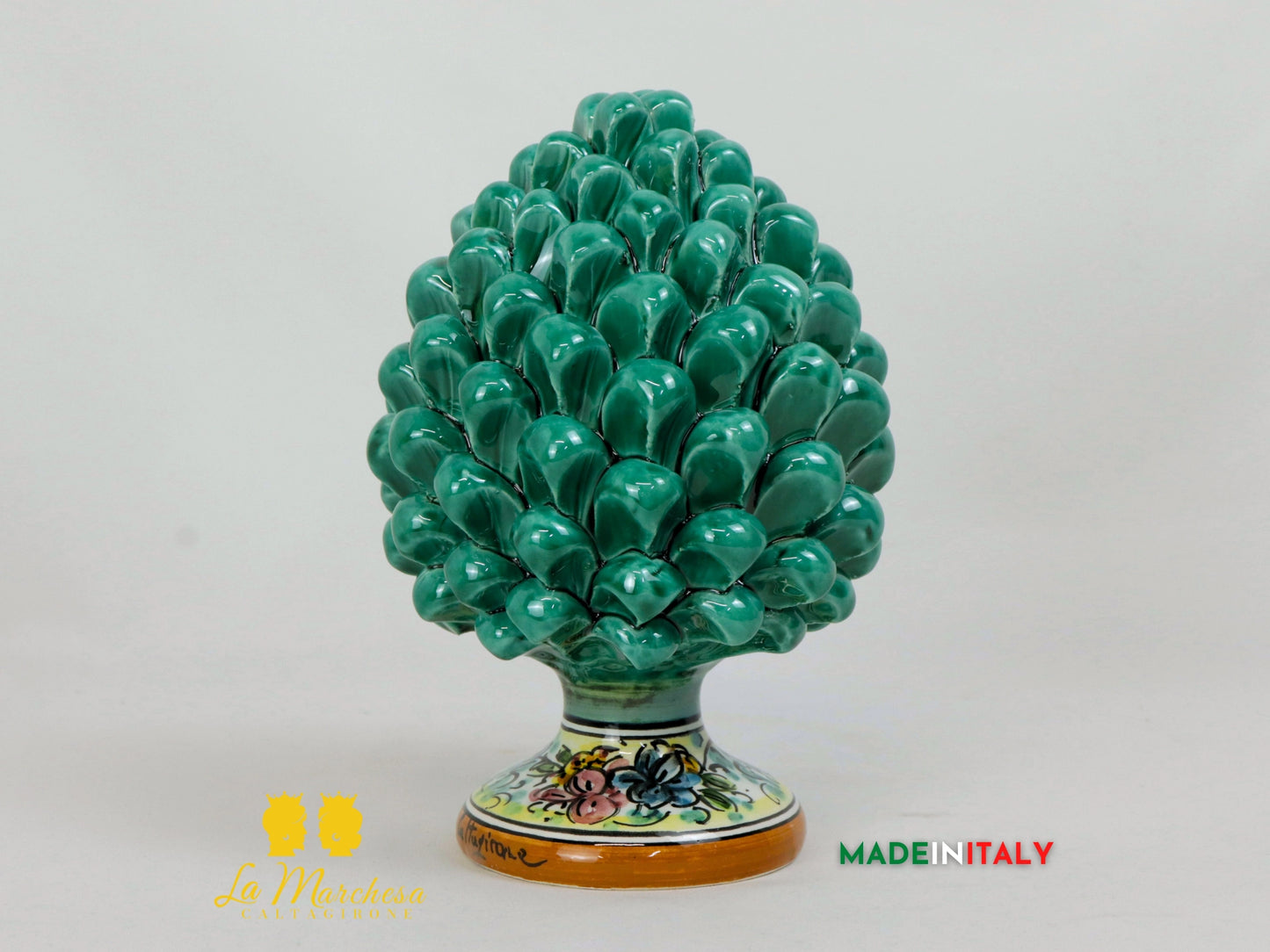 Pigna Siciliana in Ceramica di Caltagirone 21cm - Vari colori