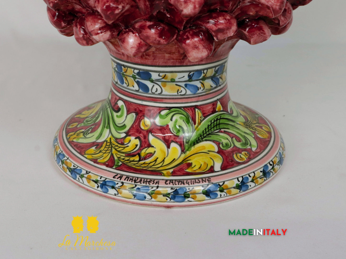 Pigna Siciliana in Ceramica di Caltagirone 47cm - Vari Colori