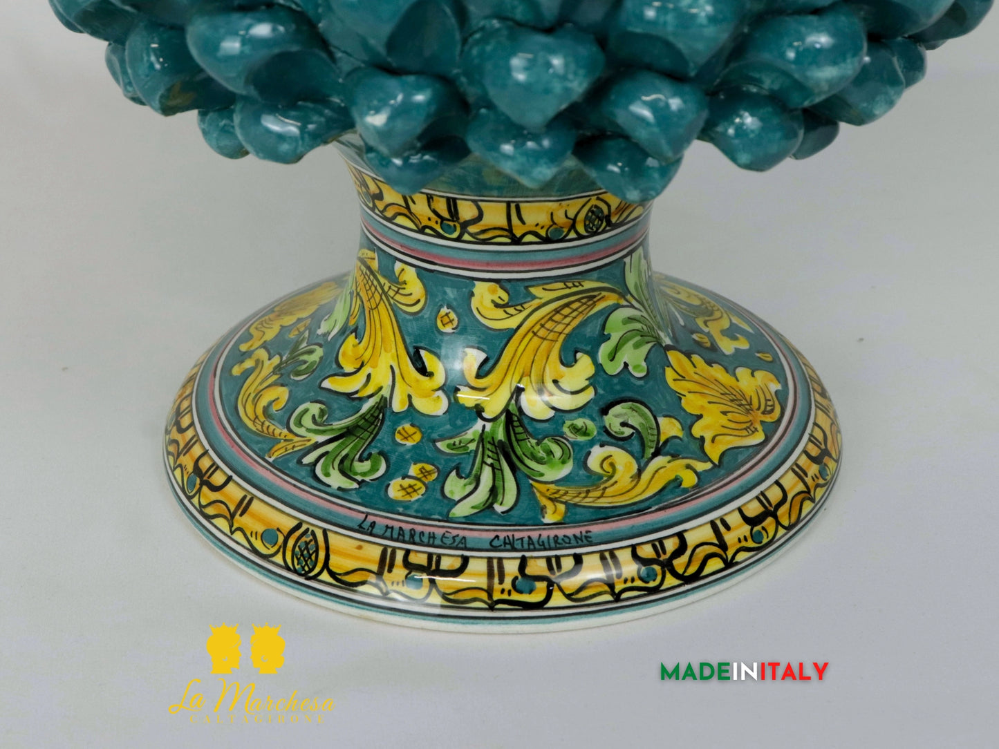 Pigna Siciliana in Ceramica di Caltagirone 47cm - Vari Colori